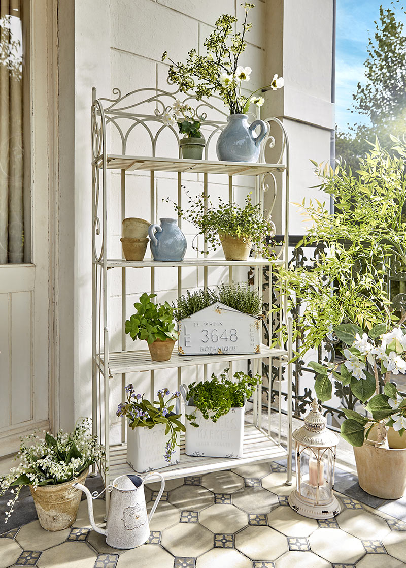 LOBERON - Étagère compact en fer effet vieilli, Cruis