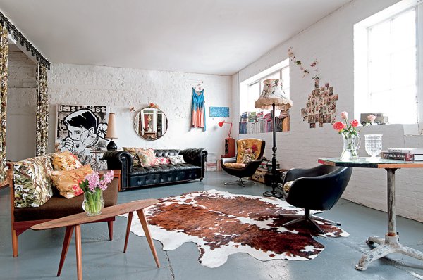 Le loft d'Emily Chalmers à Londres "bohème vintage" via Marie-Claire Maison