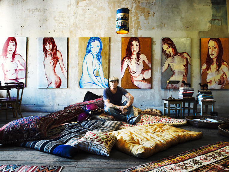 La maison atelier bohème de l'artiste David Bromley à Melbourne