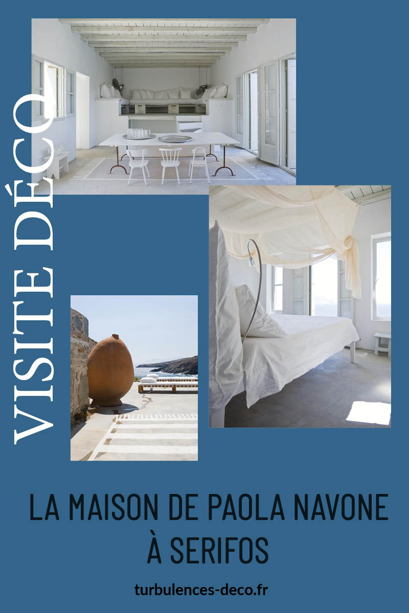 La maison de Paola Navone à Serifos, un décor grecque à retrouver sur Turbulences Déco