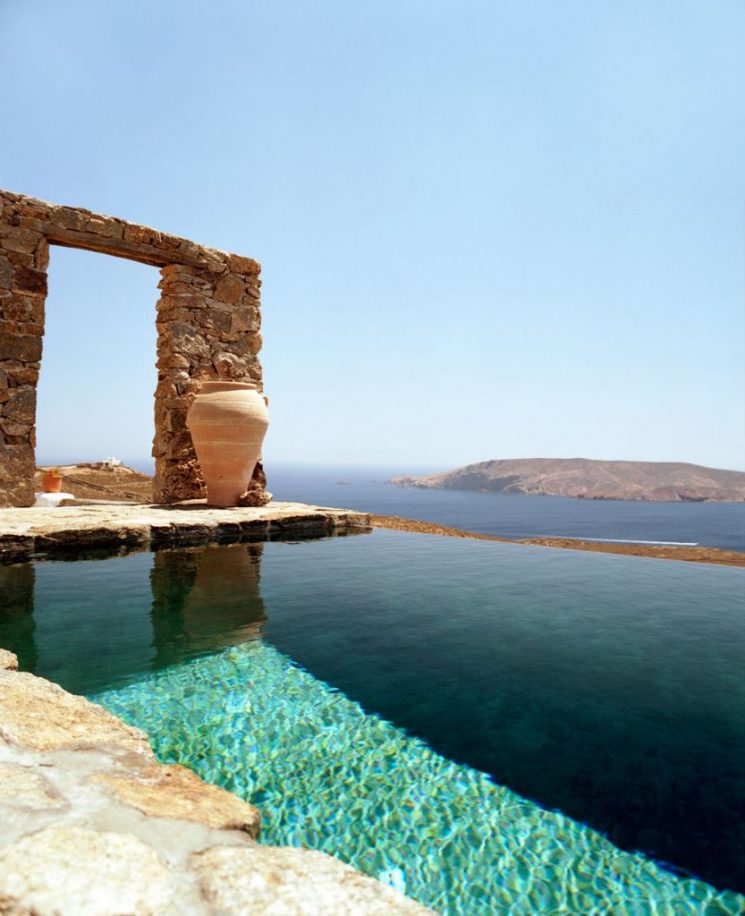 Décor des îles grecques : Villa Drakothea à Mykonos