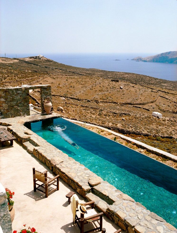 Décor des îles grecques : Villa Drakothea à Mykonos