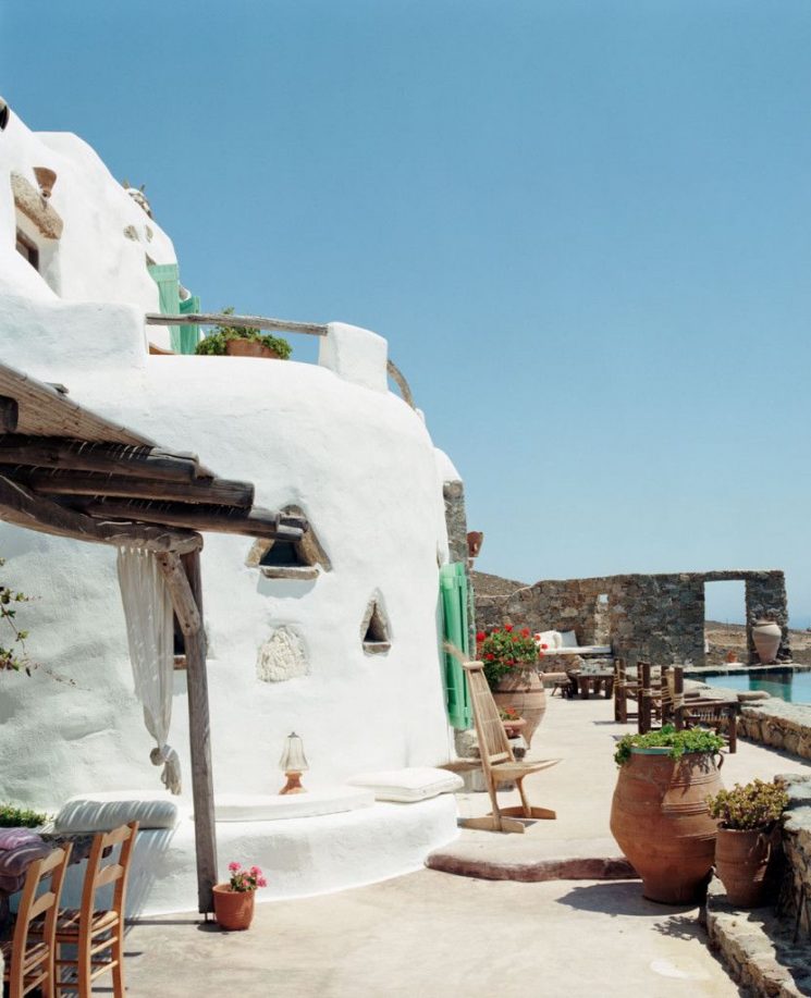 Décor des îles grecques : Villa Drakothea à Mykonos