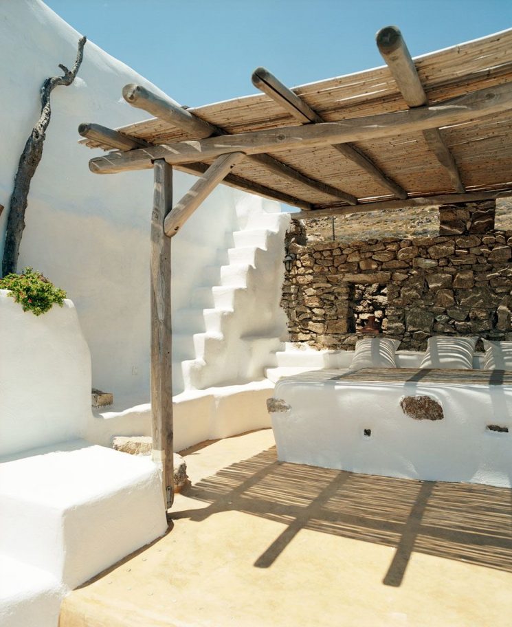 Décor des îles grecques : Villa Drakothea à Mykonos Décor des îles grecques : Villa Drakothea à Mykonos