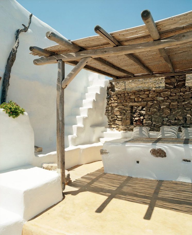 Décor des îles grecques : Villa Drakothea à Mykonos