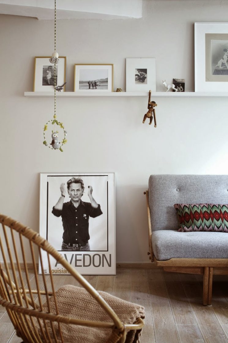 Déco scandinave à Hambourg : chez Lys Vintage // Mobilier vintage et photos en noir et blanc