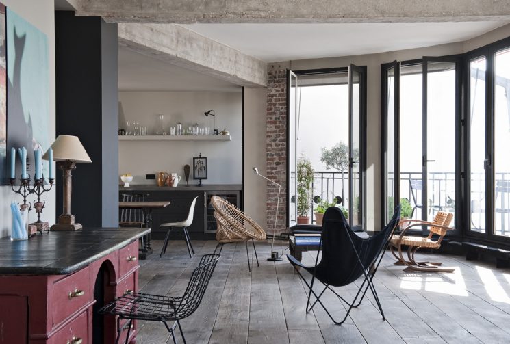 Un loft bohème à Paris par Antonio Virga architecte - Appartement Charlot