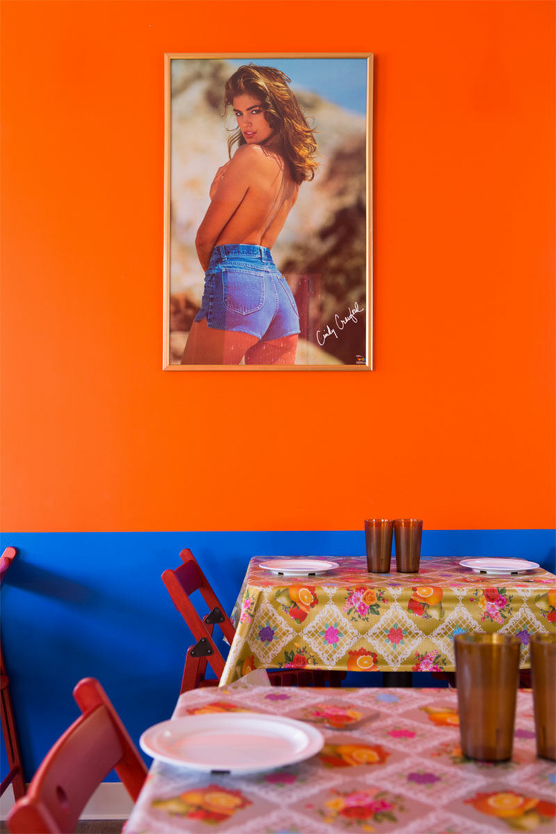 De la couleur fluo aux murs, absolument kitsch pour ce restaurant de Venise, Californie