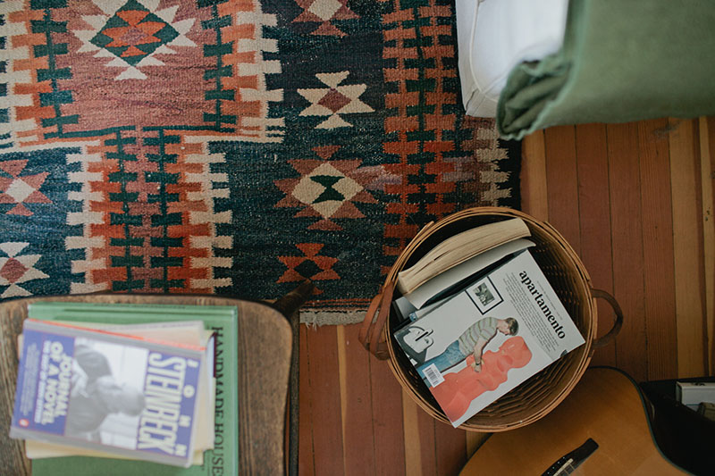 L'intérieur hippie minimaliste de John and Jen Vitale