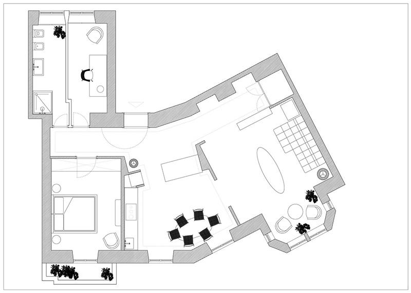 Le plan de l'appartement