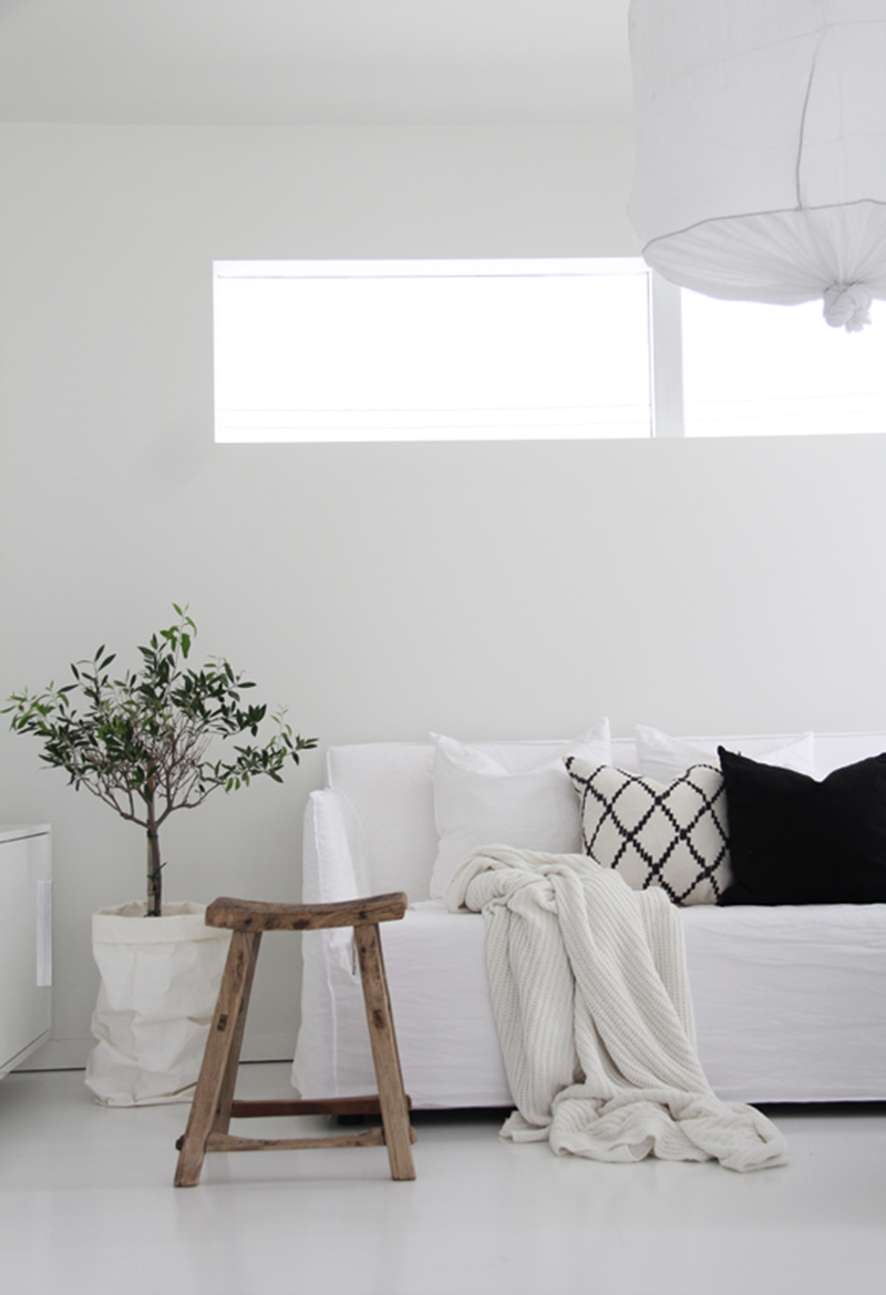 La maison au décor blanc monochrome de la styliste d'intérieur Elisabeth Heier