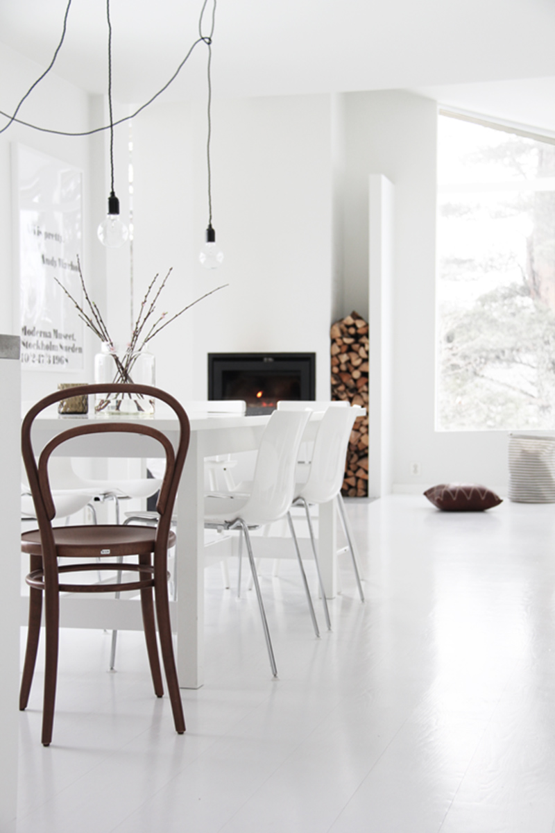 La maison au décor blanc monochrome de la styliste d'intérieur Elisabeth Heier