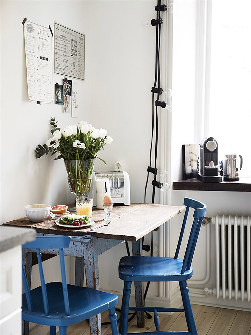 Un appartement blanc en vente sur Stadhem en Suède de style scandinave minimaliste