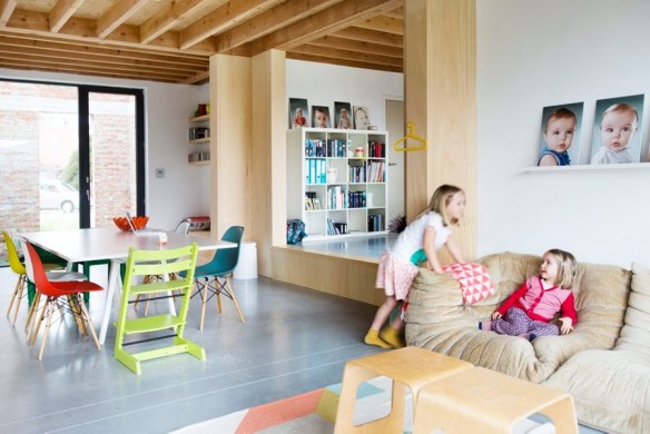 Une maison contemporaine et familiale par les architectes de BLAF