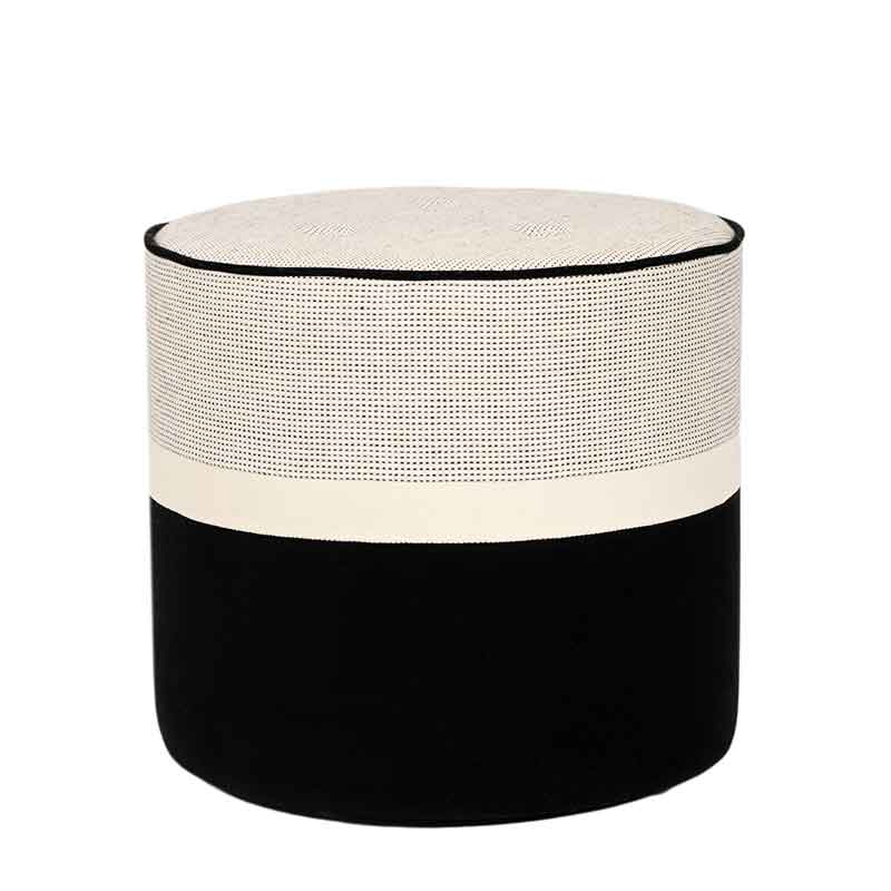 Pouf en coton et lin, Léo Dandy Small - Maison Sarah Lavoine