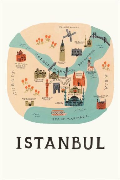 RIFLE PAPER CO., alias Anna-Bond - Carte d'Istanbul