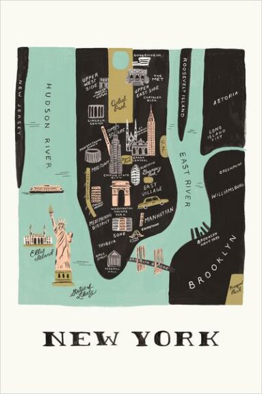 RIFLE PAPER CO., alias Anna-Bond - Carte de New York