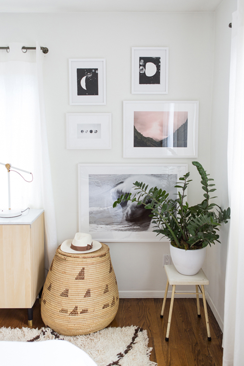 Un tapis berbère en noir et blanc