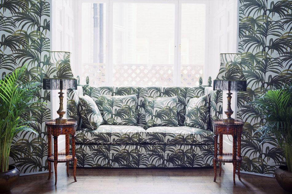 "Palmeral", en papier-peint ou en tissu, House of hackney