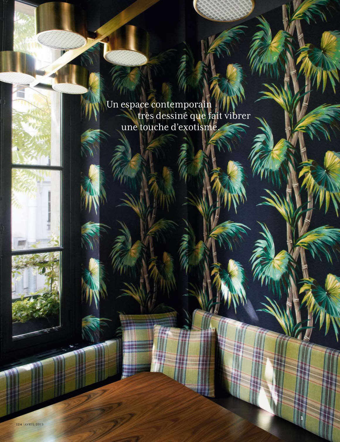 Tissu mural "jungle'" Caravane - Design intérieur : Studio Ko Tissu mural "jungle'" Caravane - Design intérieur : Studio Ko