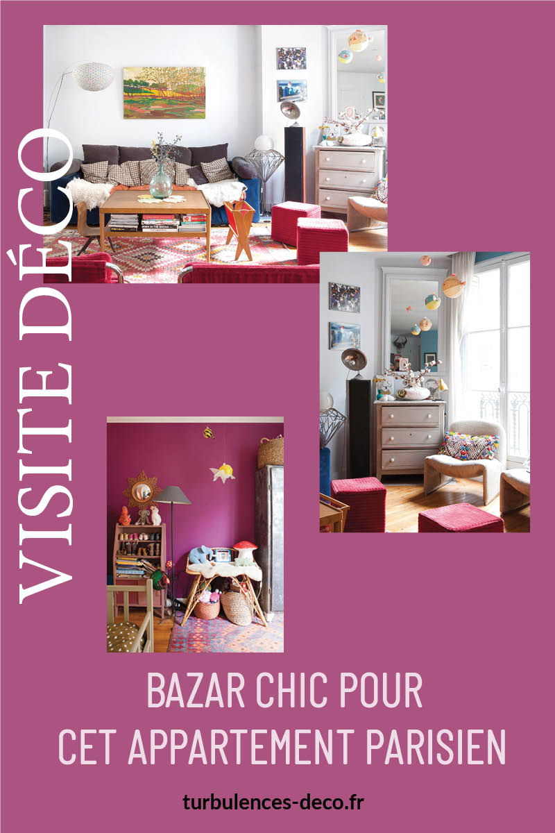 Bazar chic pour cet appartement parisien à visiter sur Turbulences Déco