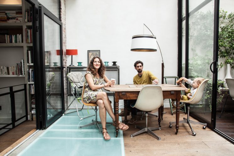 Ancienne imprimerie Paris 11 transformée par l'architecte Miriam Gassman en loft familial