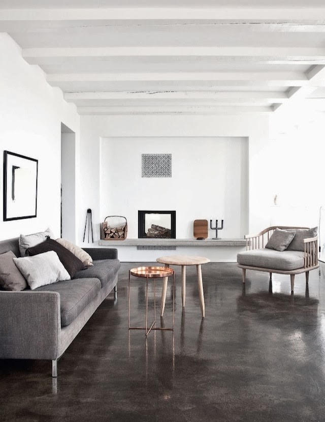 Palette de matière : Aspect ciment et béton brut | Norm-architects interiors