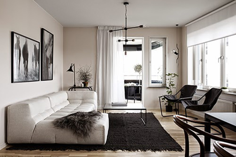 Liljeholmskajen apartment - Pella Hedeby et Marie Ramse styling pour JM