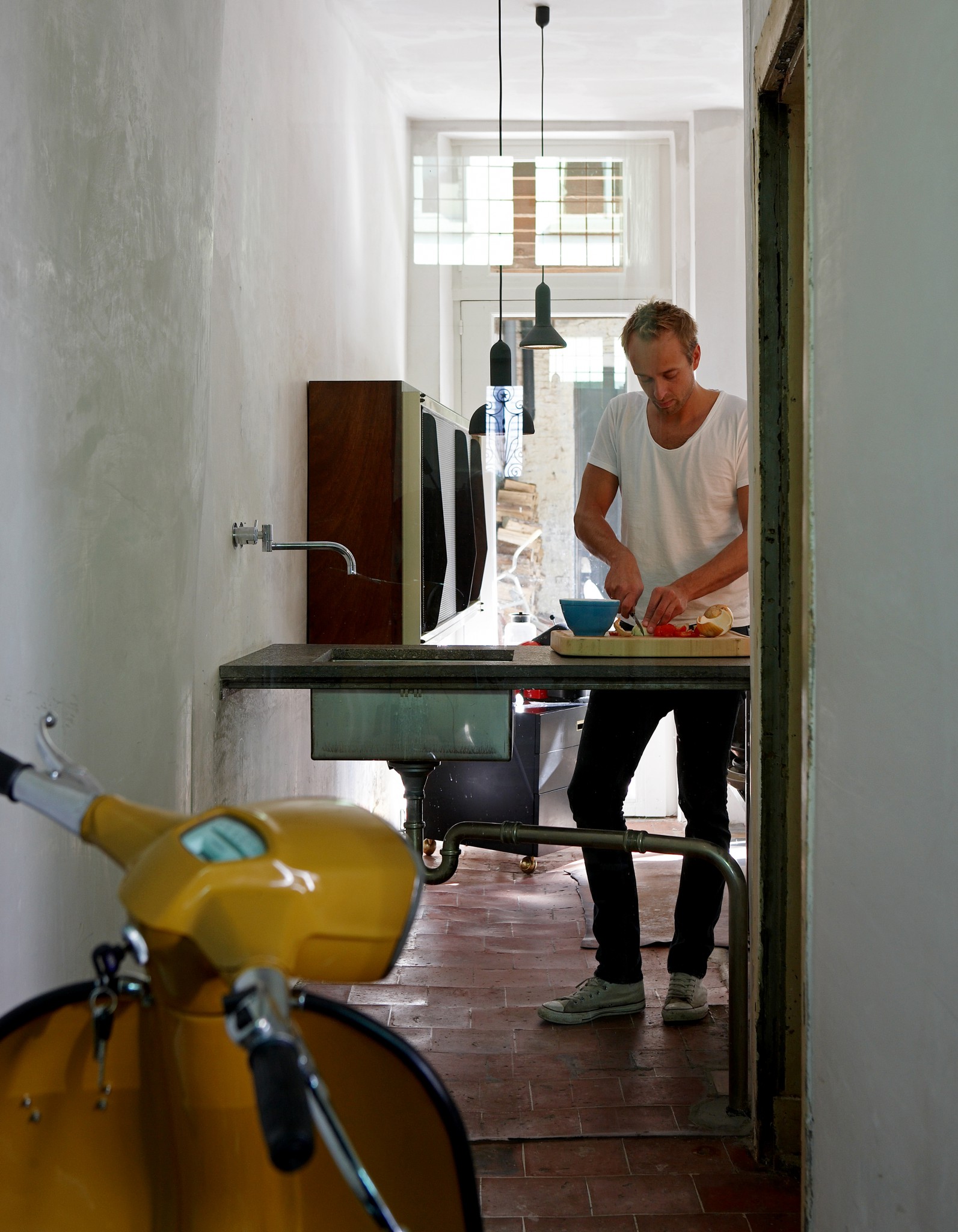 L'intérieur de Frederic Hooft à Gand - Une déco brute