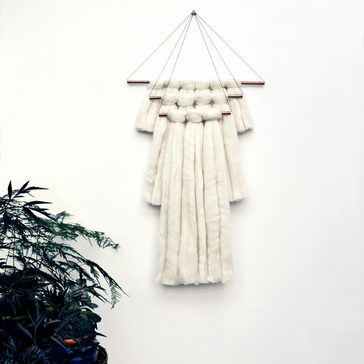 Elkeland wallhanging white - Moderne macramé