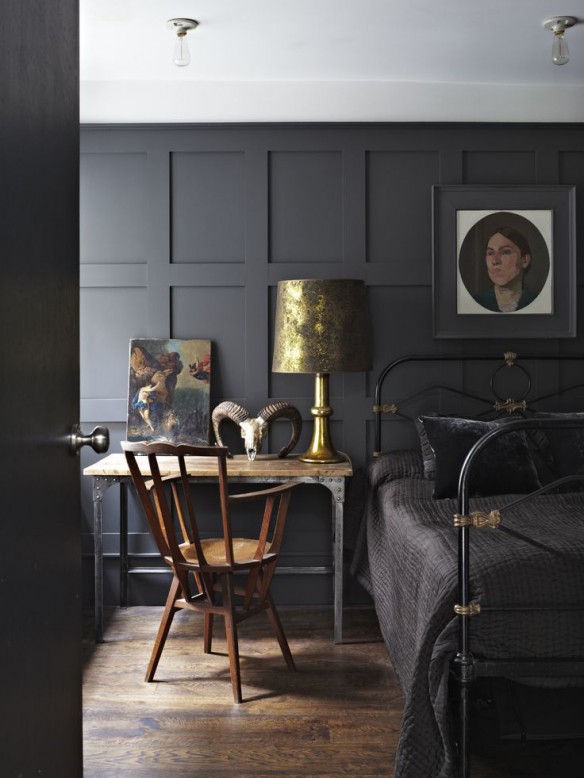 Farrow & Ball - Black and golden detail