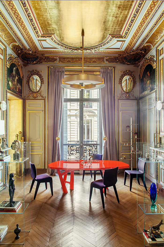 Klavs Rosenfalck, architecte d'intérieur - Paris appartement design || Une touche d'or en décoration