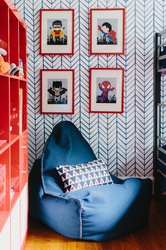 Une chambre double de garçons // Design interior Jenna Buck Gross - Projet Shared Boys Room