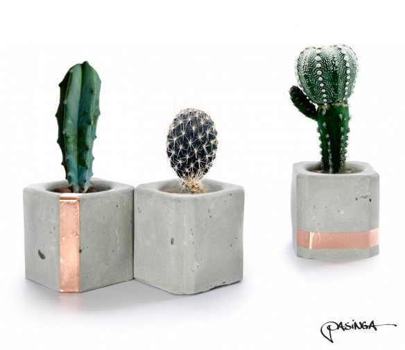 Design Pasinga - Geometric concrete copper cups