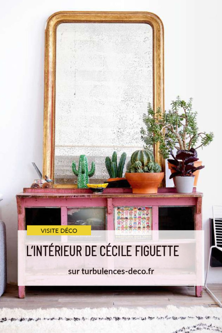 L'intérieur de Cécile Figuette, créatrice de la marque de papier-peint Bien Fait à retrouver sur Turbulences Déco