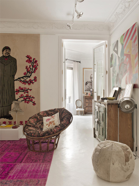 Maria Llado - Un appartement rue Fortuny à Madrid || Une déco kitsch et éclectique