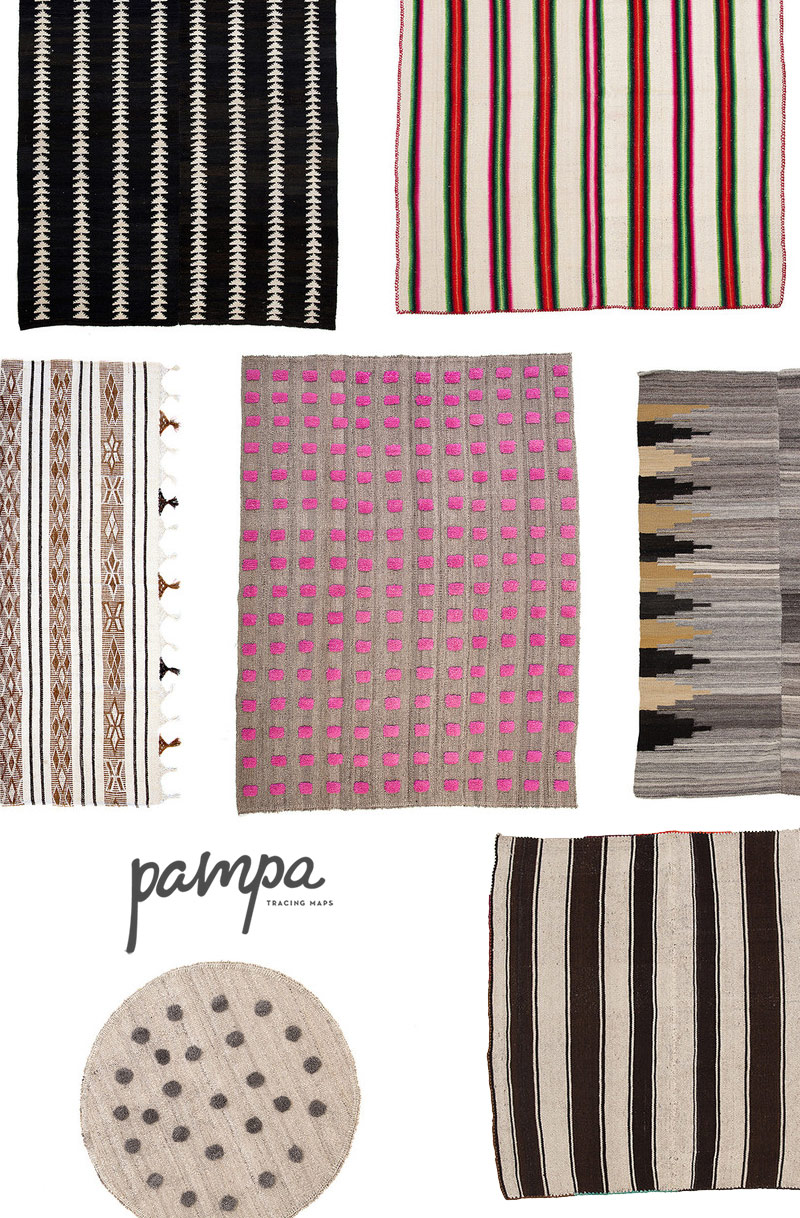 Sélection de tapis Pampa, tapis d'Amérique du Sud