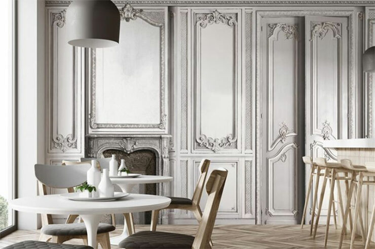 Papier Peint Trompe L Oeil Boiserie