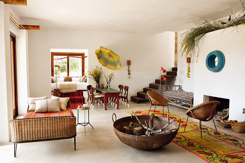 L'intérieur bohème et éclectique de Luis Galliussi à Ibiza L'intérieur bohème et éclectique de Luis Galliussi à Ibiza