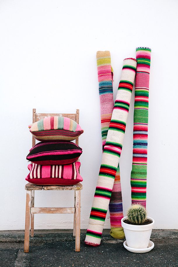 Les tapis Pampa de couleurs vives, inspirés par la culture des Andes