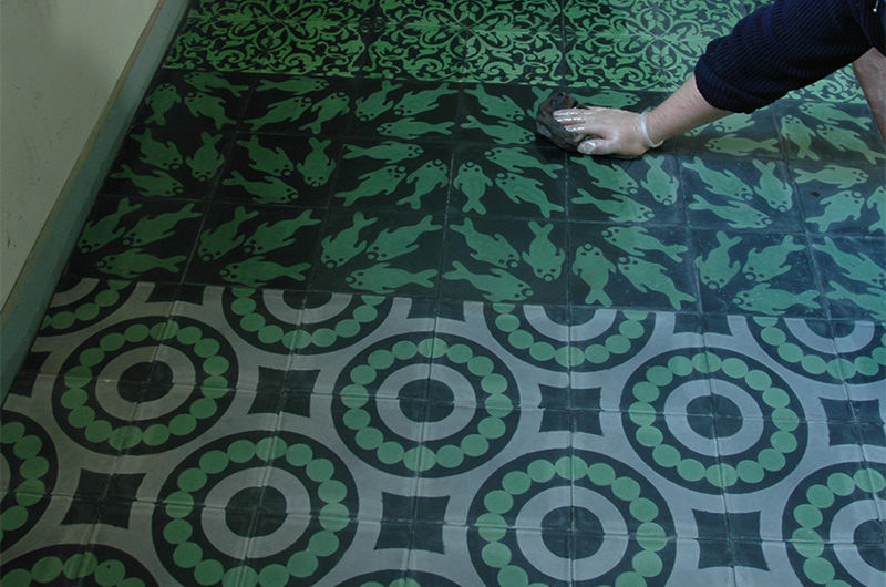 Pose et entretien des carreaux de ciment par Emery&cie