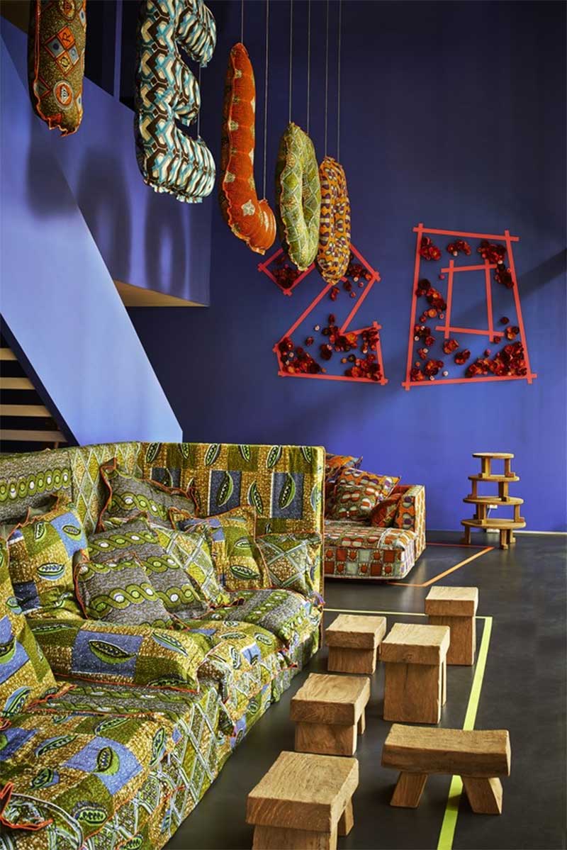 La collection Afrika, signée Paola Navone pour la design week de Milan en 2014 pour Linteloo