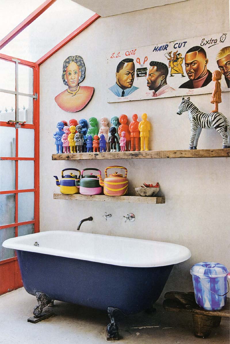 La salle de bains de Tracy Rushmere, en mode bazar chic