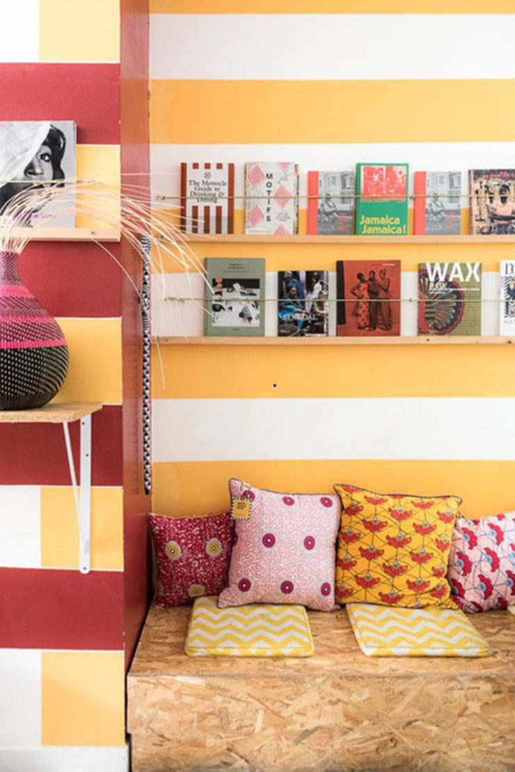 Du tissu wax dans ma déco - Turbulences Déco