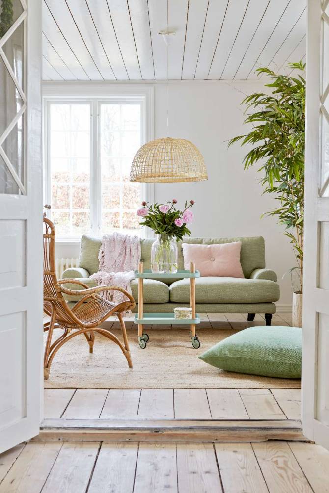 Salon scandinave campagne en mode printemps 