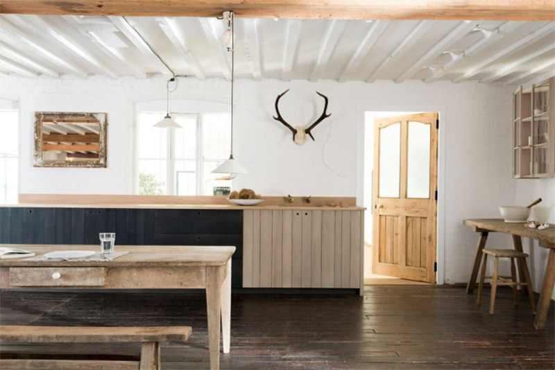 La cuisine tout bois rustique et design de Sebastian Cox pour Devol