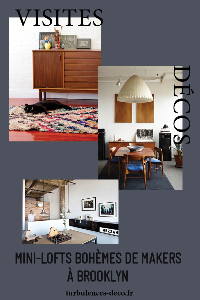 Découvrez trois mini lofts à Brooklyn au look industriel minimaliste sur Turbulences Déco