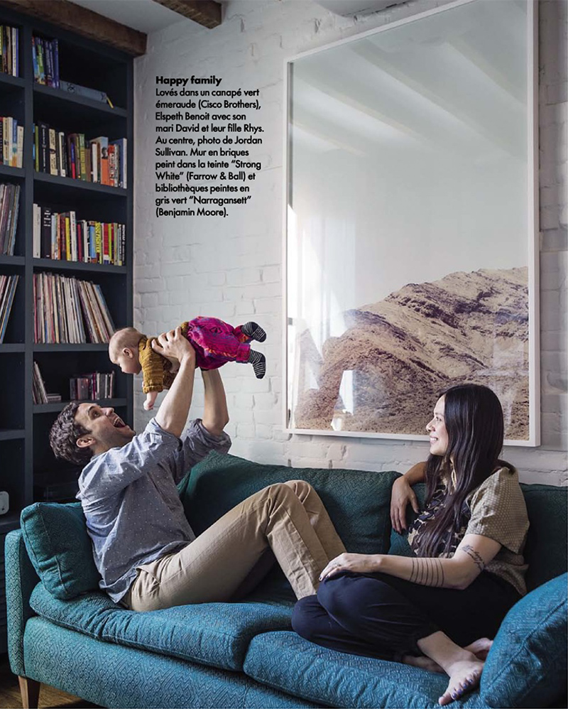 Rénovation d'une maison à Brooklyn par Elysabeth Roberts - Elle Décoration, Sept. 2015