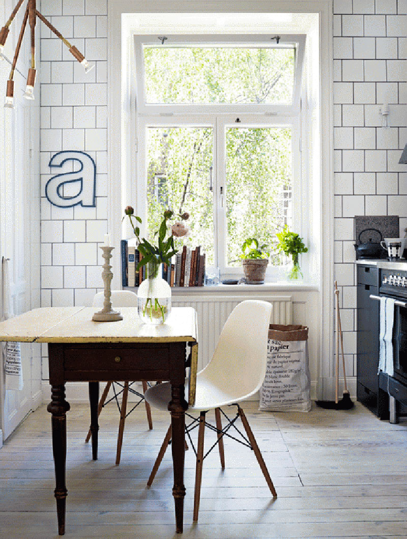 Une cuisine de style scandinave industriel