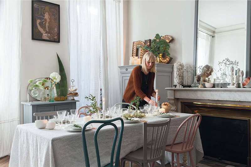 Un intérieur doucement vintage - Le Petit Florilege - Bordeaux via Vivre Cote Ouest Déc. 2015 / Janvier 2016